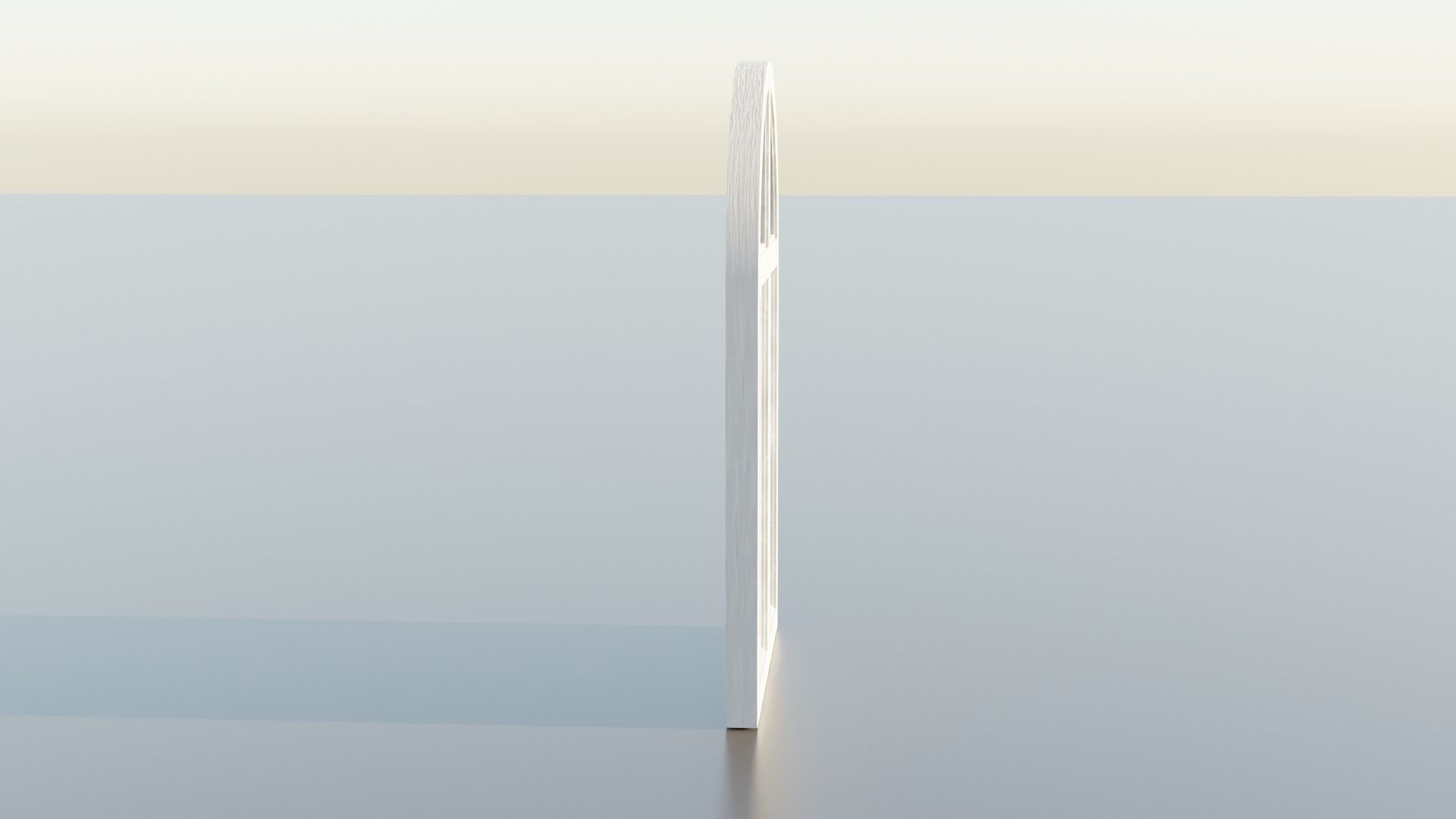 Shape Window Low-poly 3D model_2