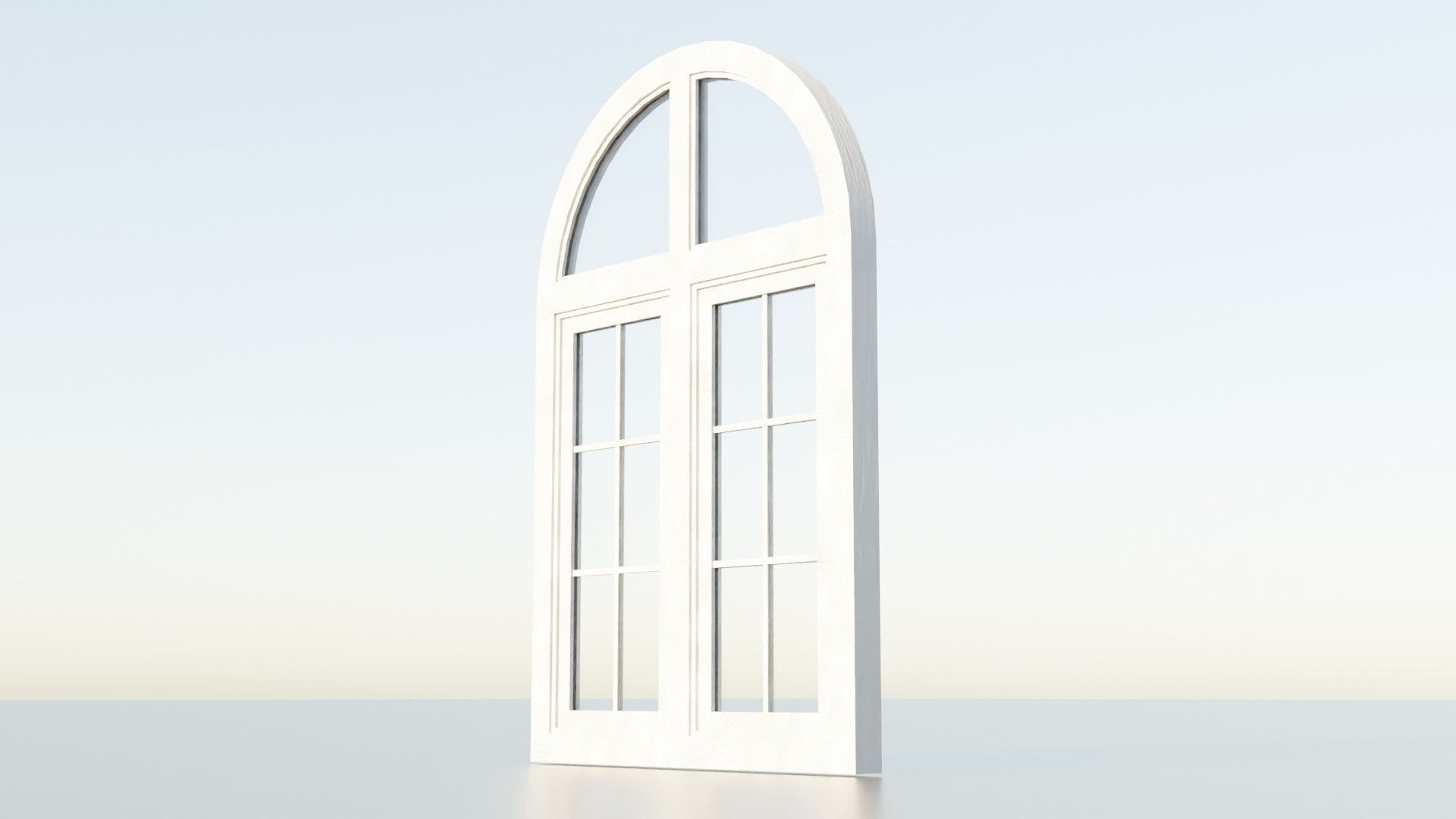 Shape Window Low-poly 3D model_4