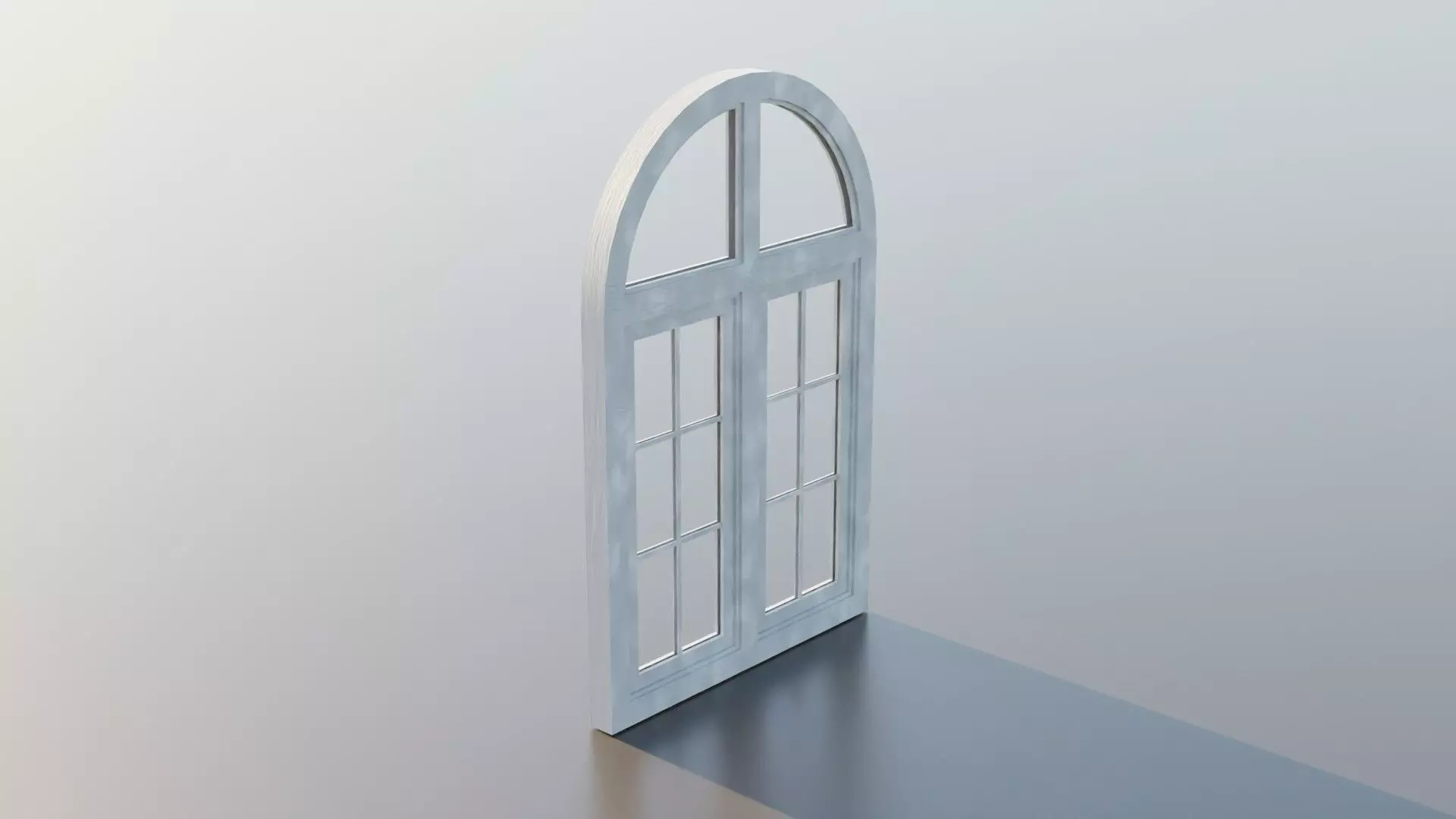 Shape Window Low-poly 3D model_0
