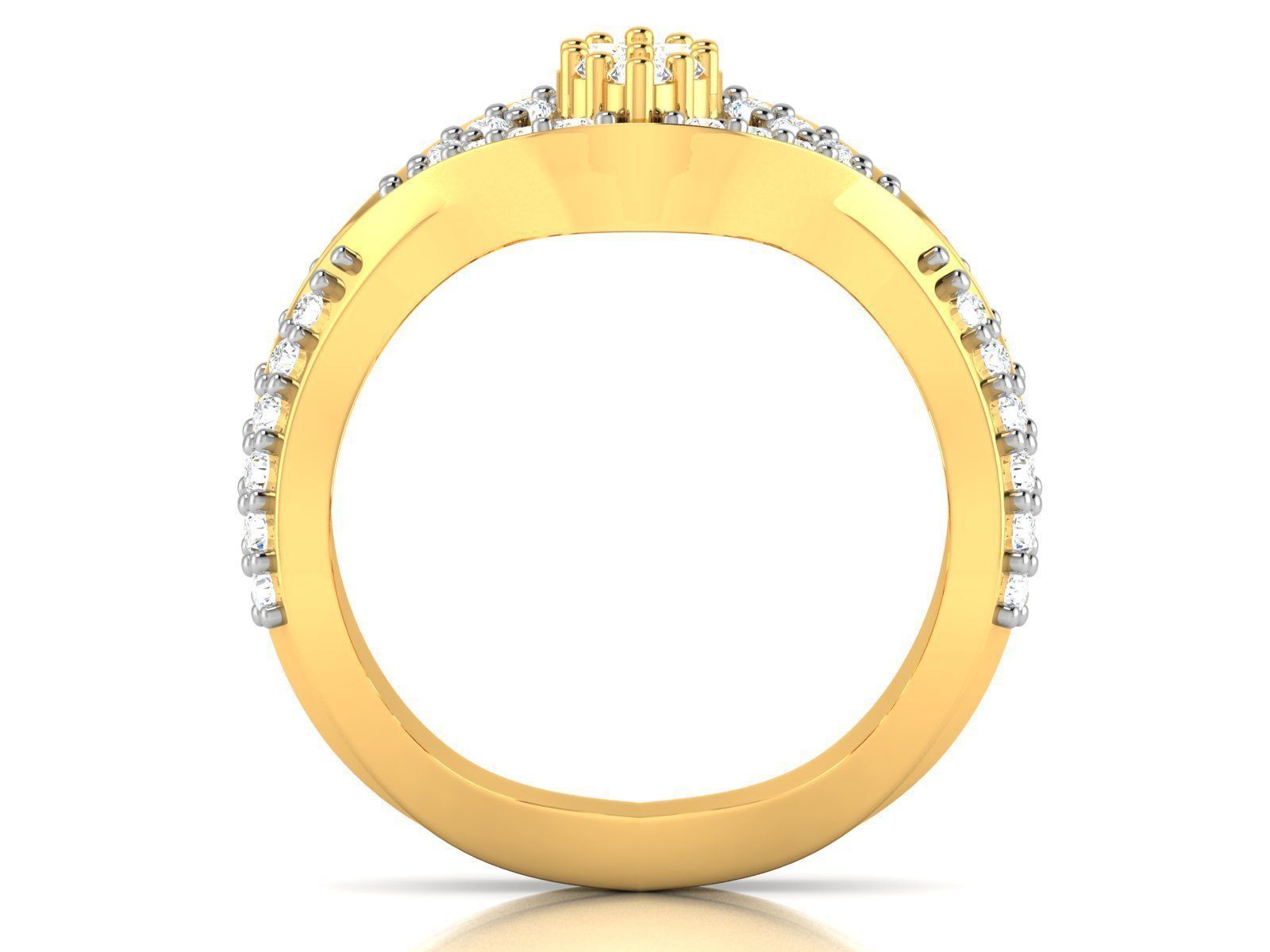 Diamond Ring 3D print model_2