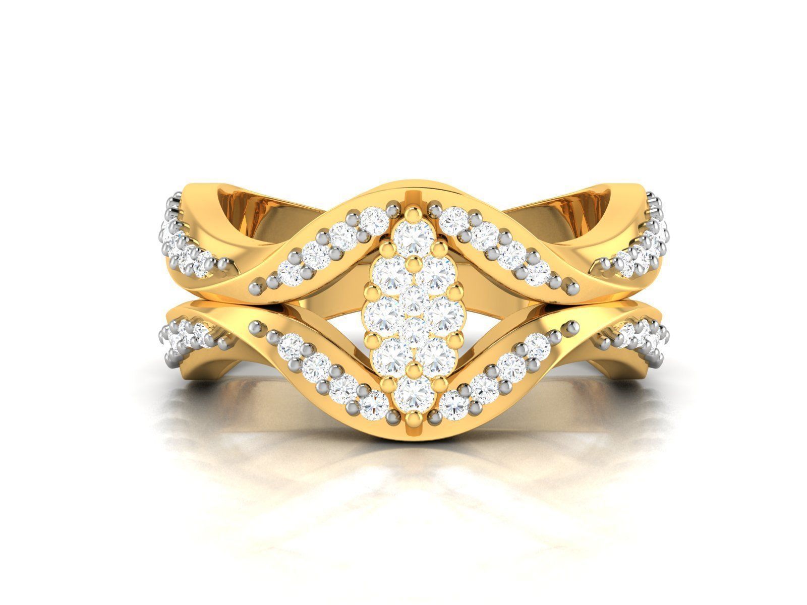 Diamond Ring 3D print model_6