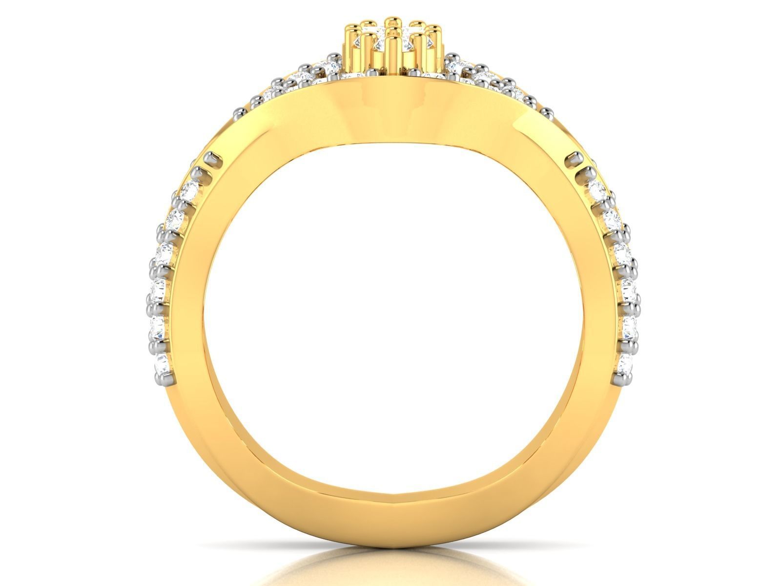 Diamond Ring 3D print model_3