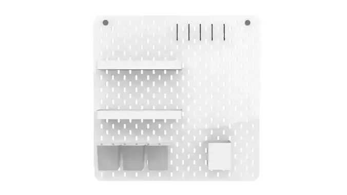 Pegboard wall decoration