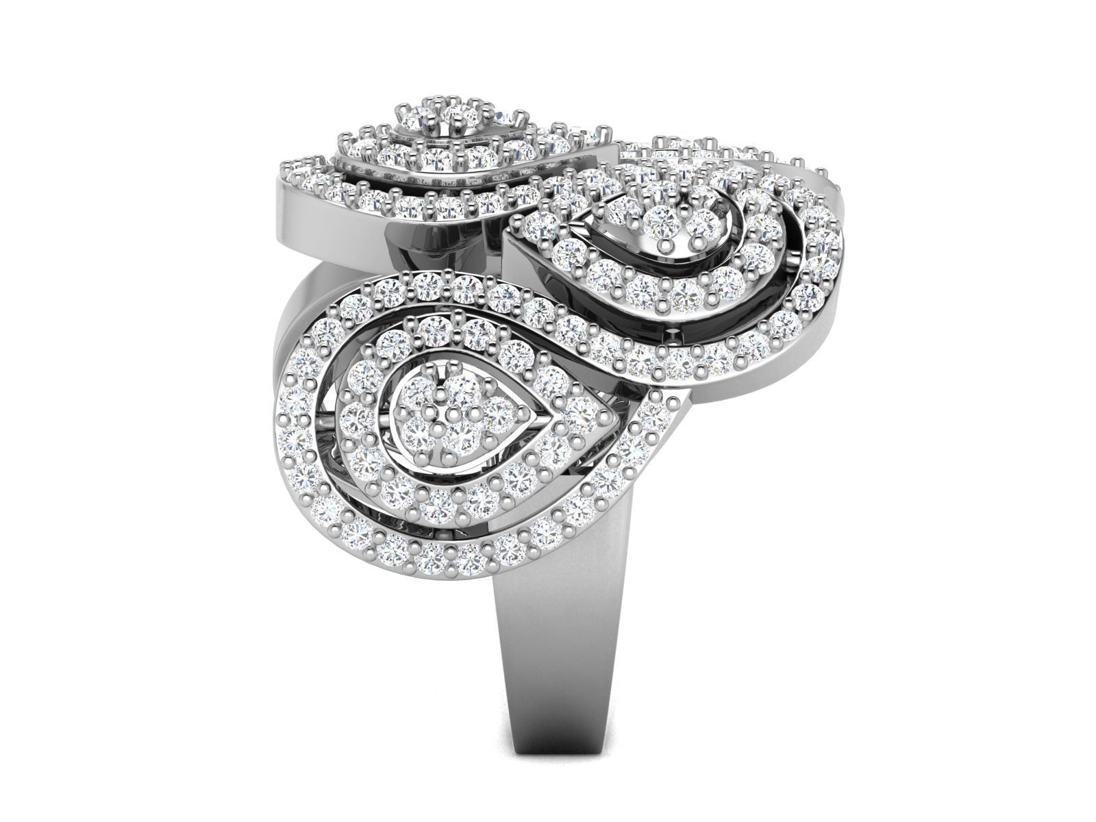 Diamond Ring 3D print model_5