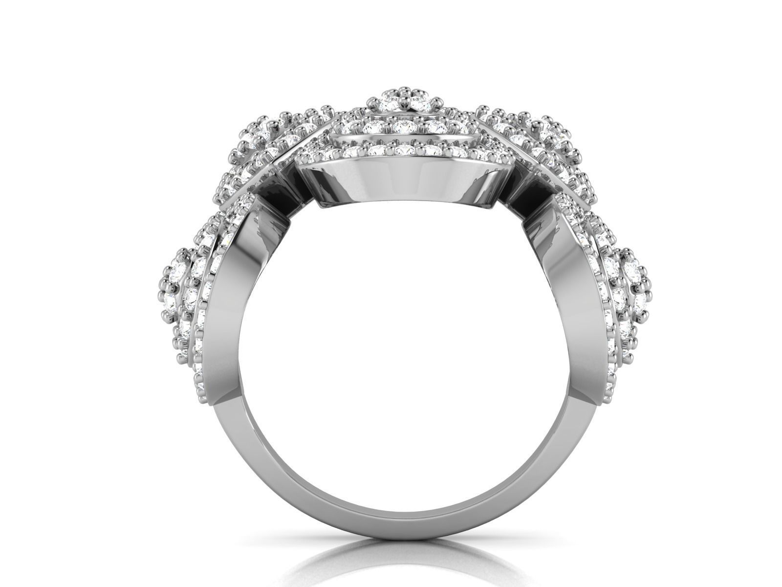 Diamond Ring 3D print model_3