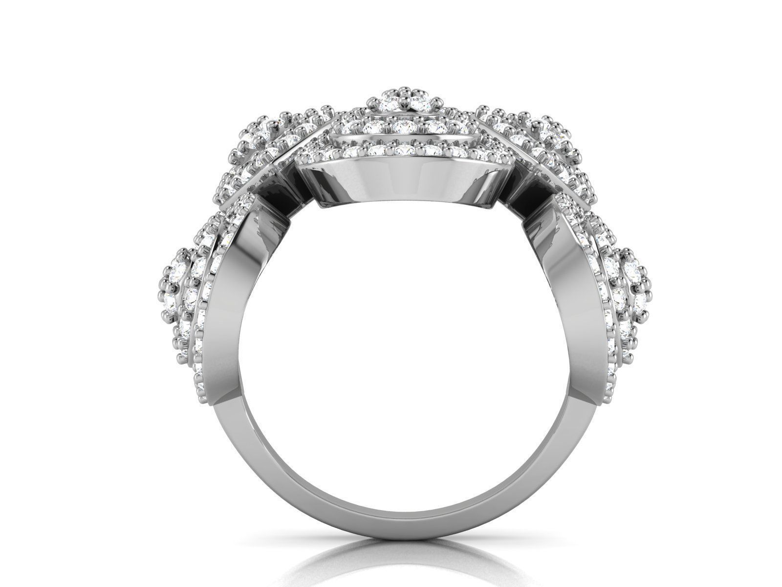 Diamond Ring 3D print model_2