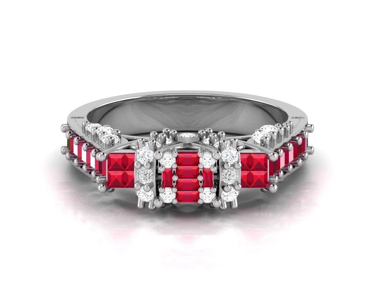 Diamond Ring 3D print model_7