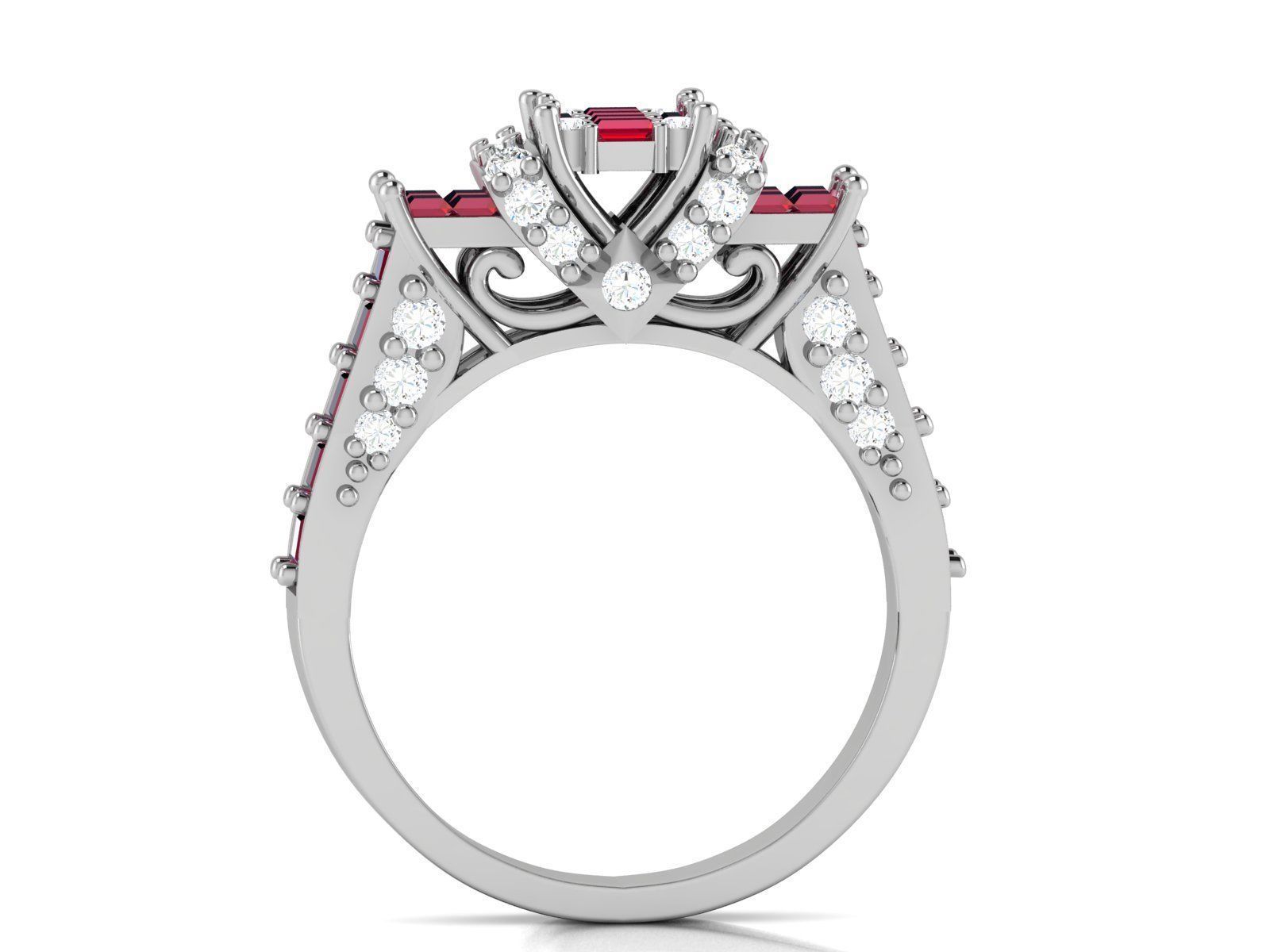 Diamond Ring 3D print model_2