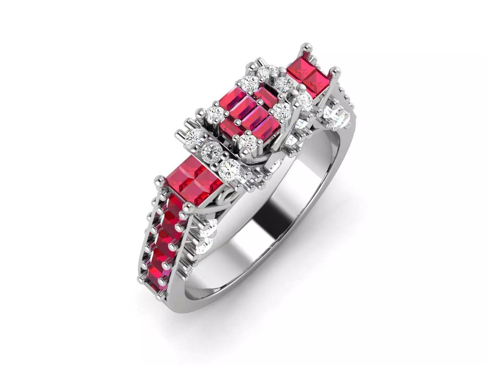 Diamond Ring 3D print model_0