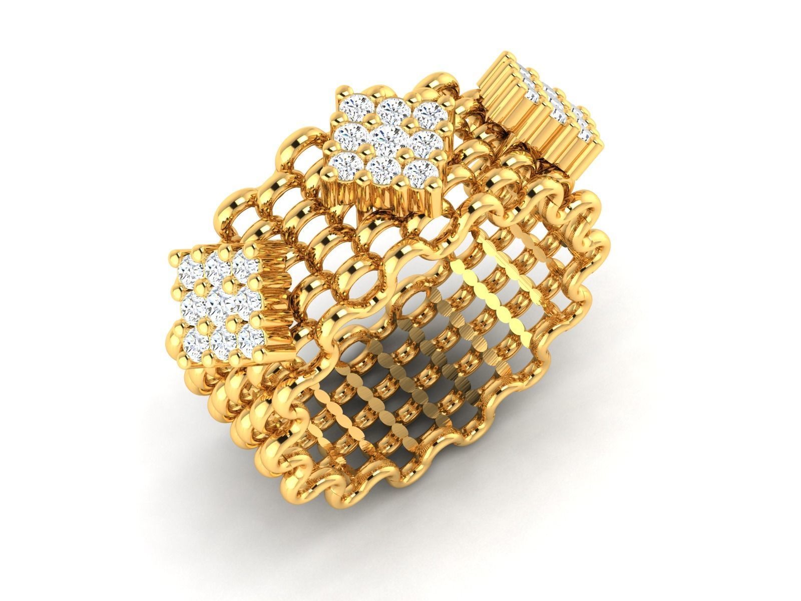 Diamond Ring 3D print model_1