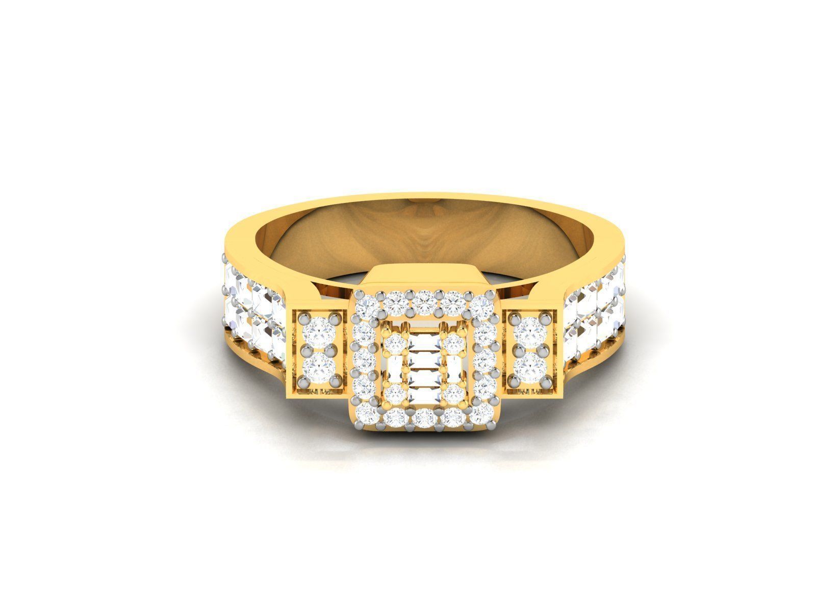 Diamond Ring 3D print model_7