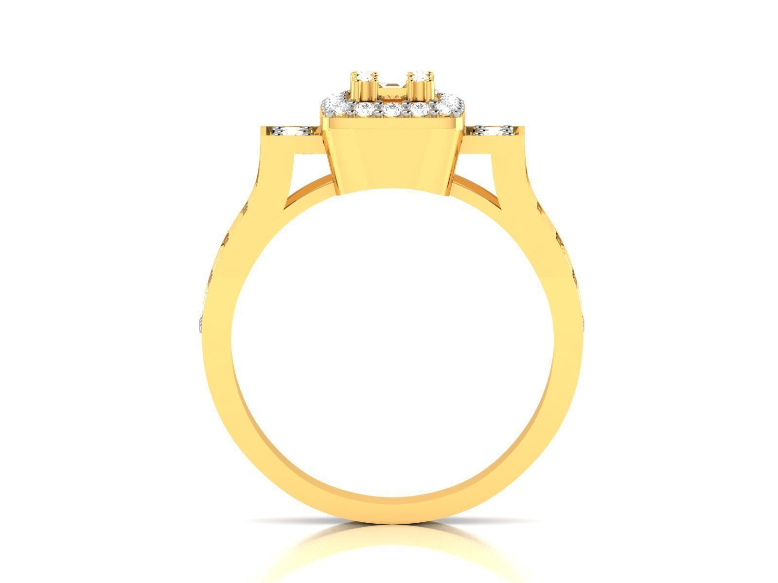 Diamond Ring 3D print model_2