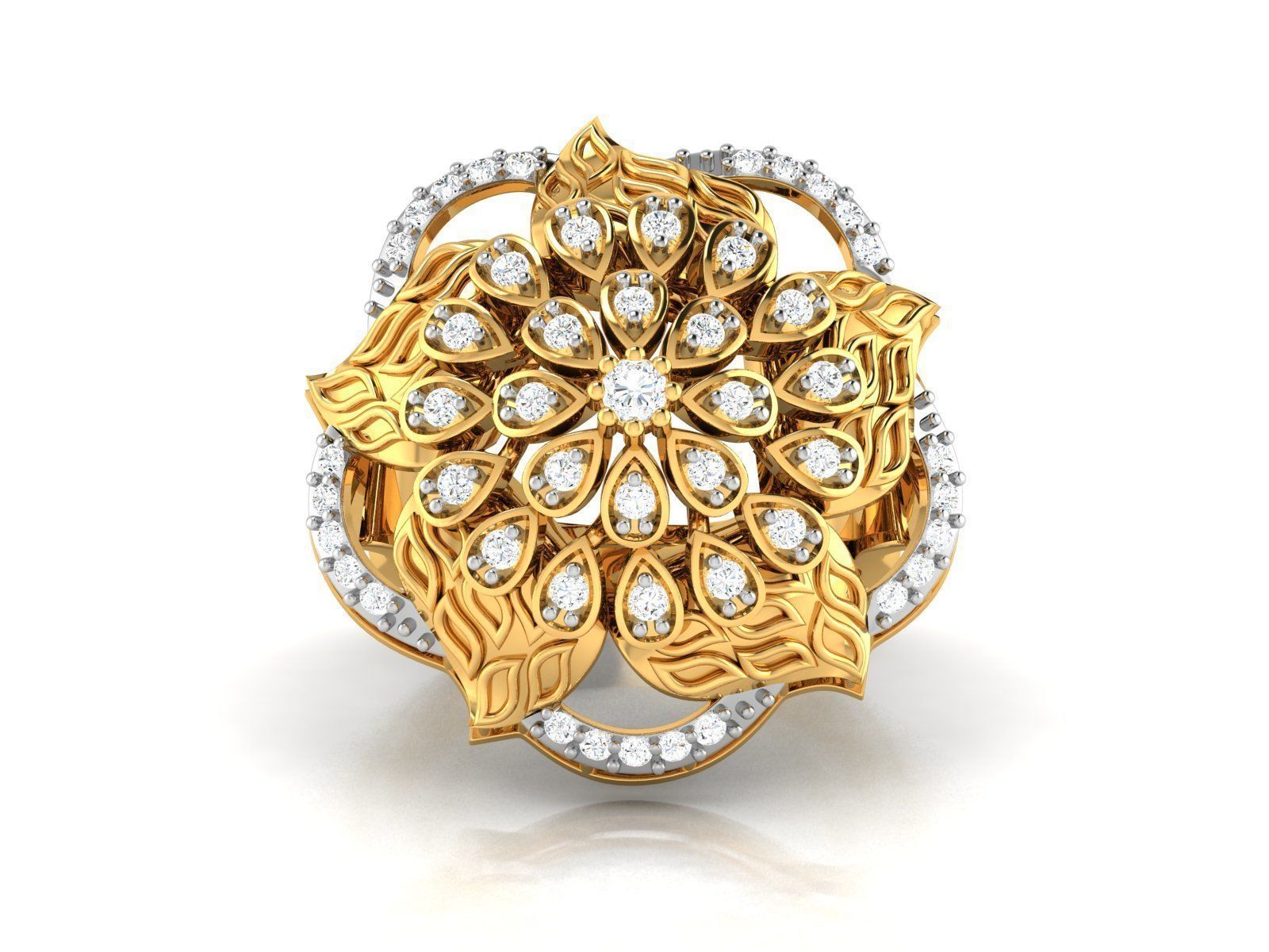 Diamond Ring 3D print model_1