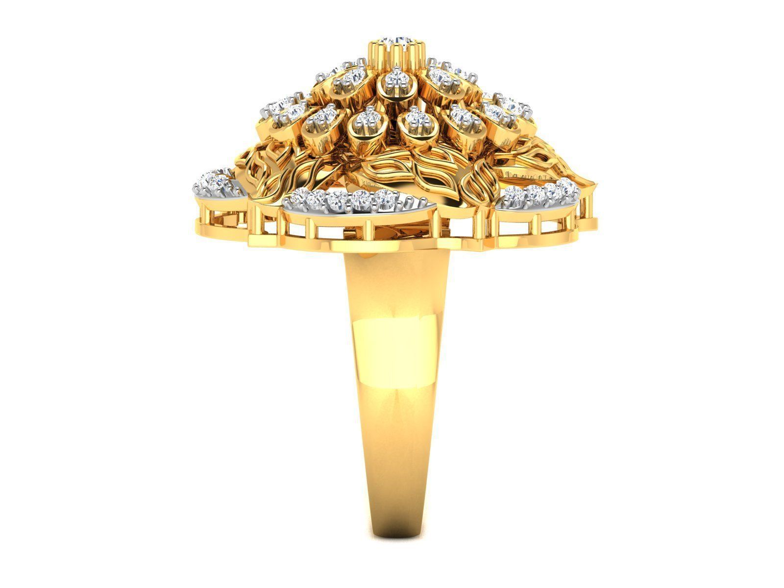 Diamond Ring 3D print model_6