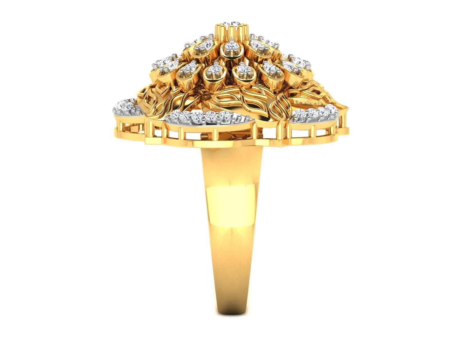 Diamond Ring 3D print model_7