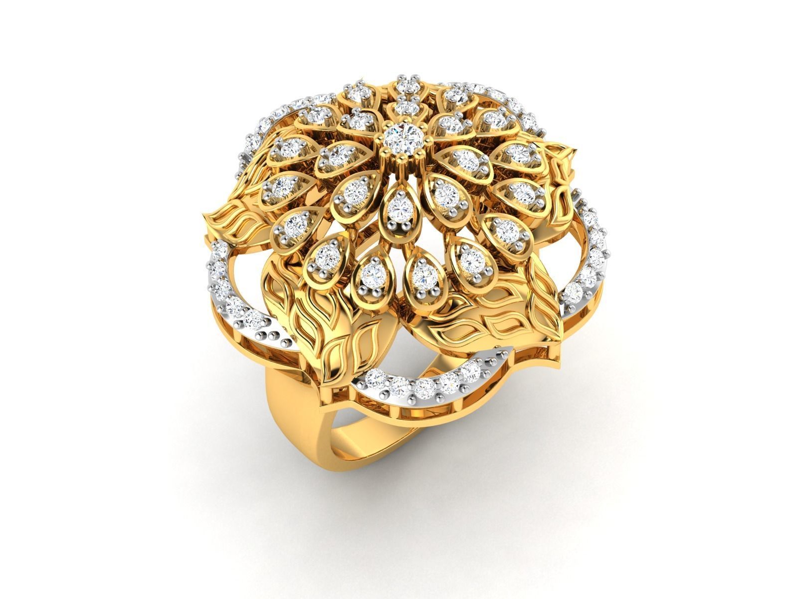 Diamond Ring 3D print model_8