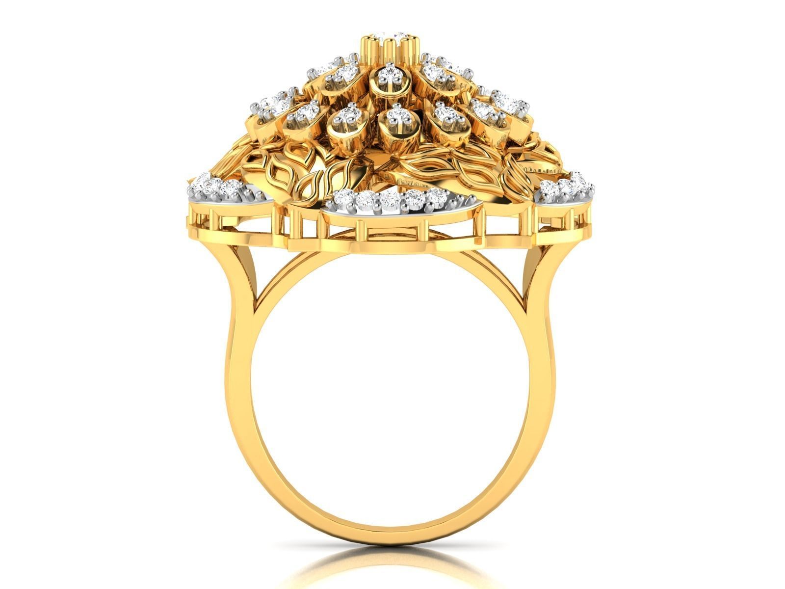 Diamond Ring 3D print model_5