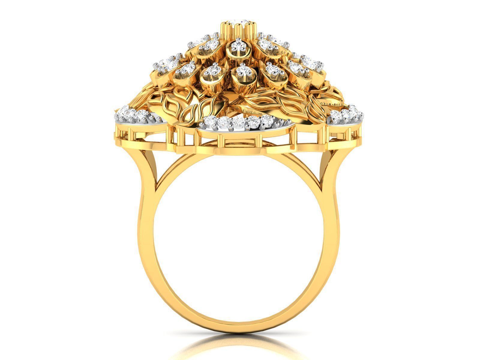 Diamond Ring 3D print model_4