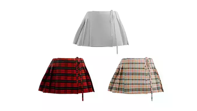 Stylish Pleated Skirt 3 colors