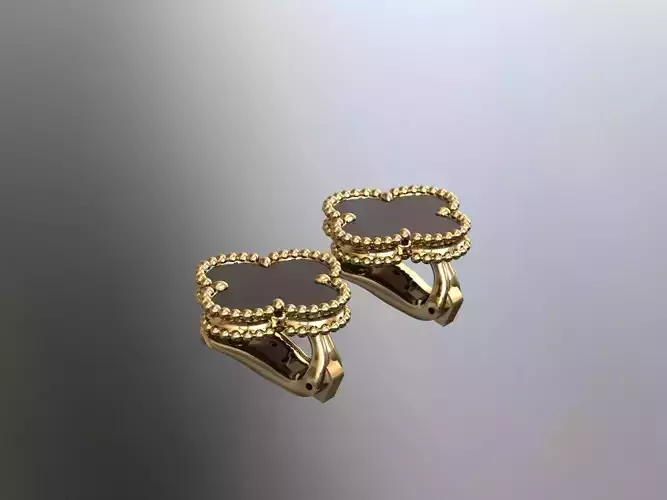 Earrings Van 5 Vintage Clover