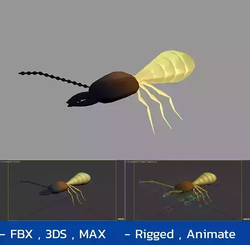 Termite -Rigged - Animated