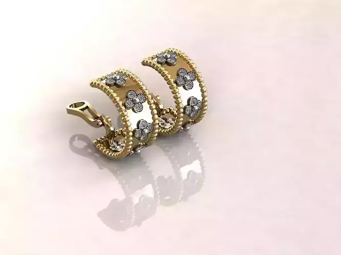 Earrings cleef 2 Perlee clover