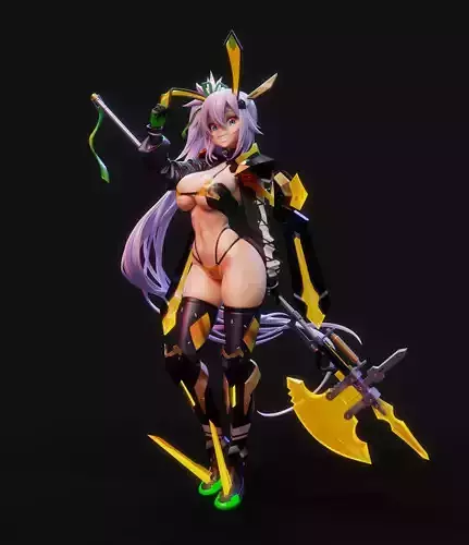 Mecha bunny 2 anime figurine