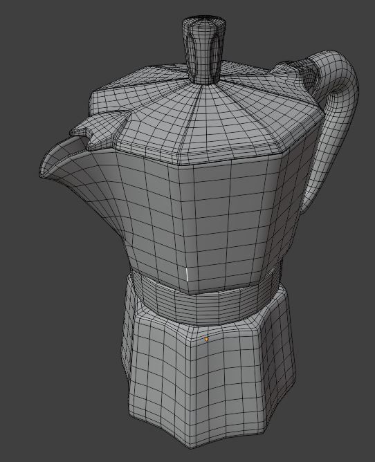 Geyser coffee maker 3D model_12