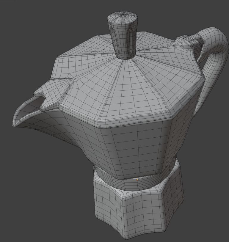 Geyser coffee maker 3D model_11