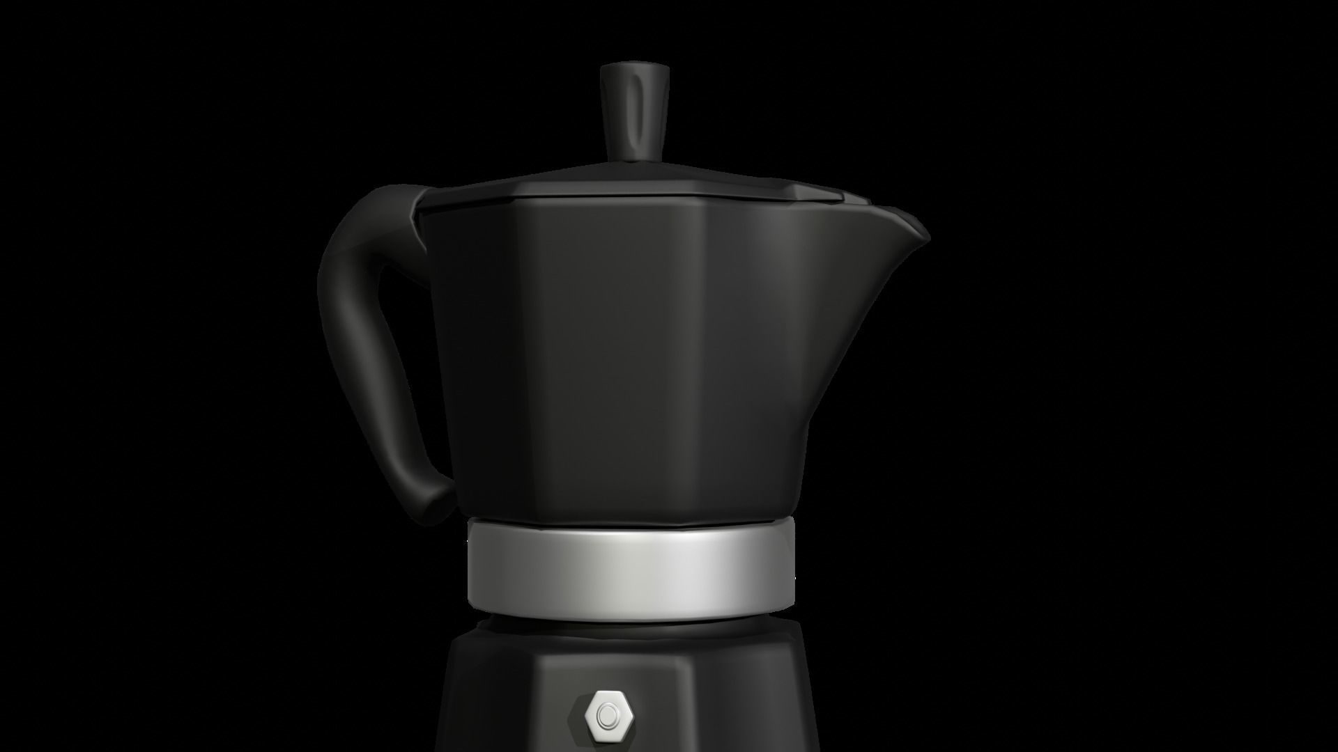 Geyser coffee maker 3D model_7
