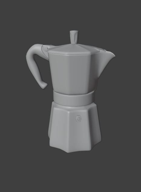 Geyser coffee maker 3D model_8
