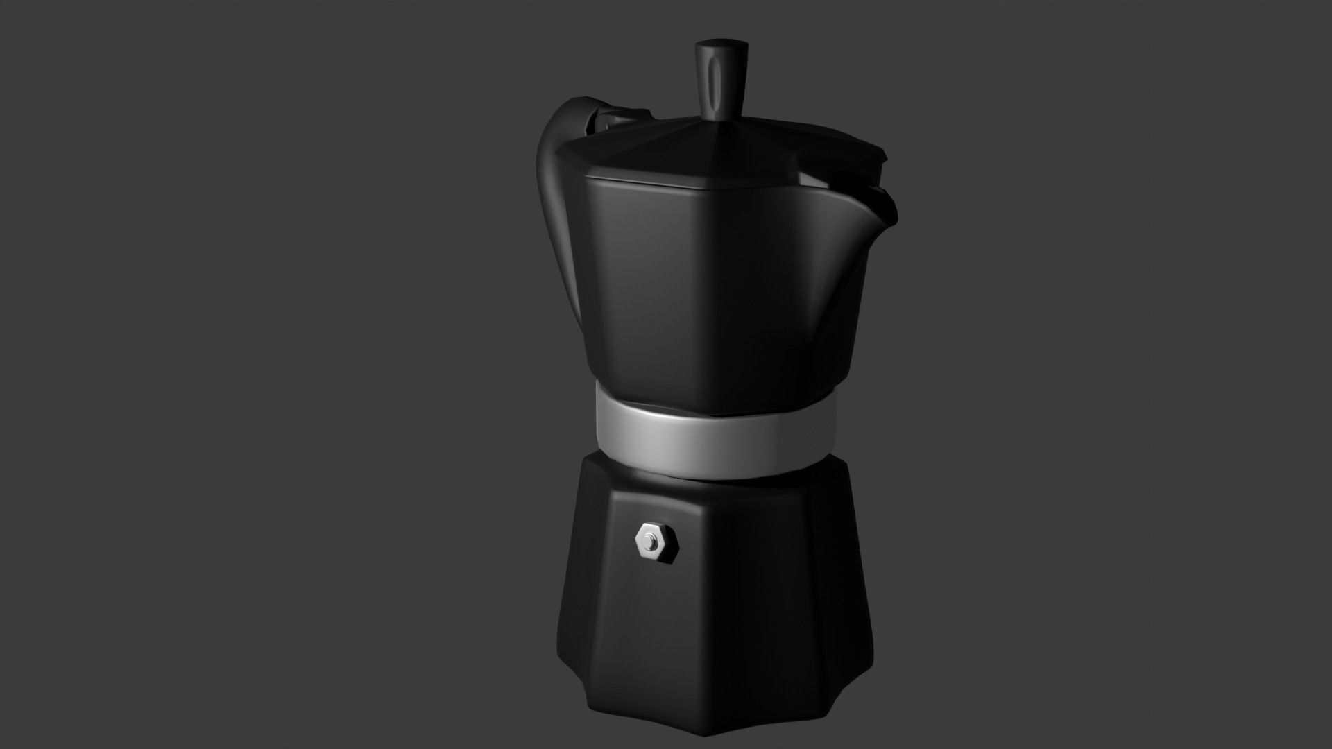 Geyser coffee maker 3D model_3