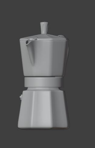 Geyser coffee maker 3D model_21
