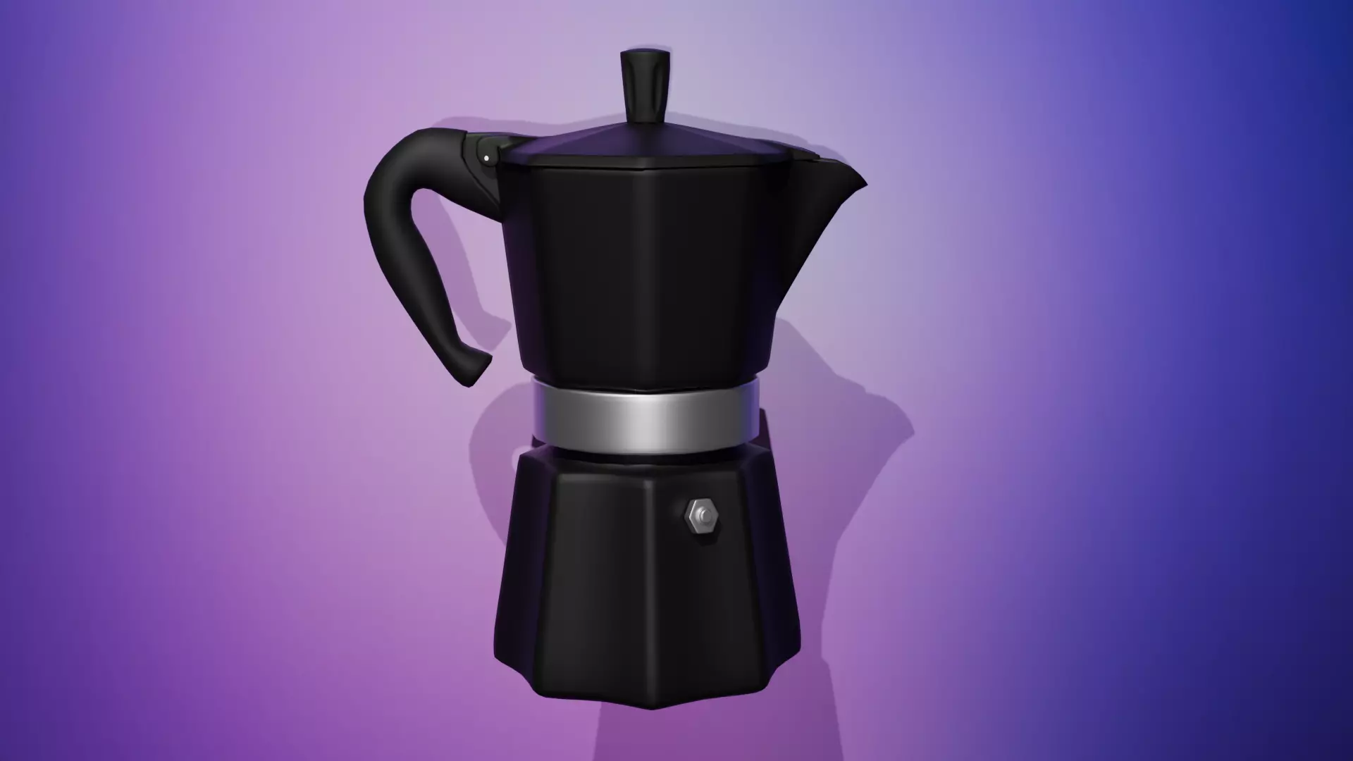 Geyser coffee maker 3D model_0