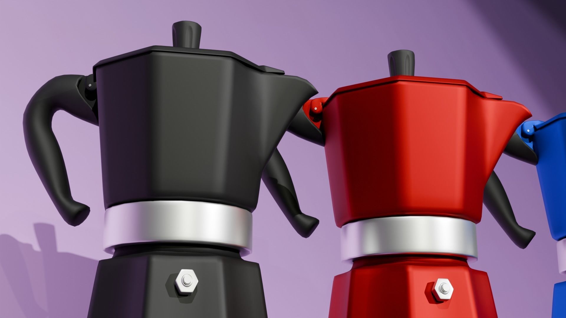 Geyser coffee maker 3D model_5