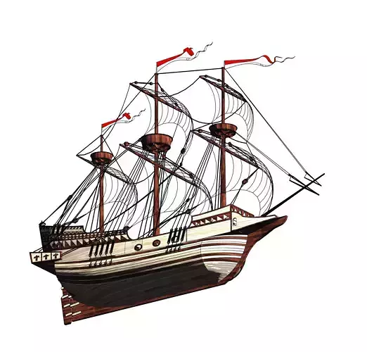 Golden Hind MODEL REVIT 2023 3D print model