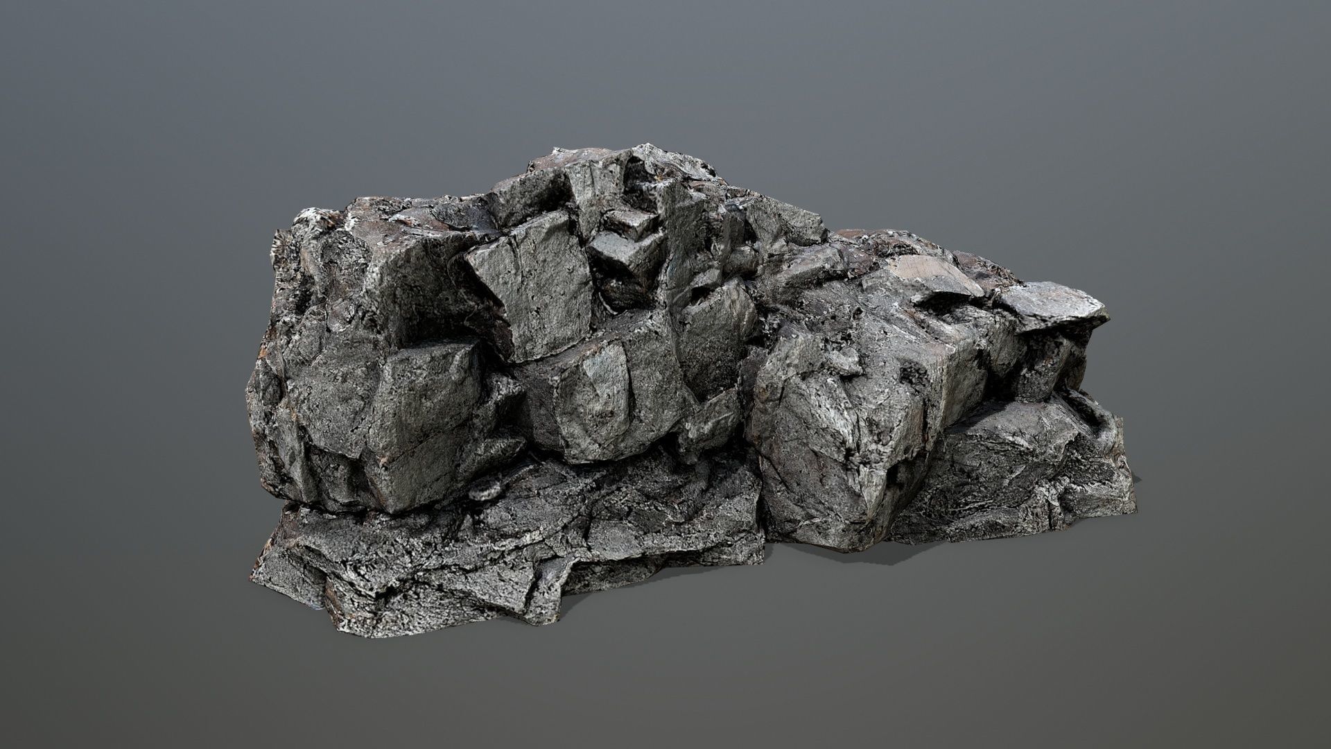 desert rocks Low-poly 3D model_16