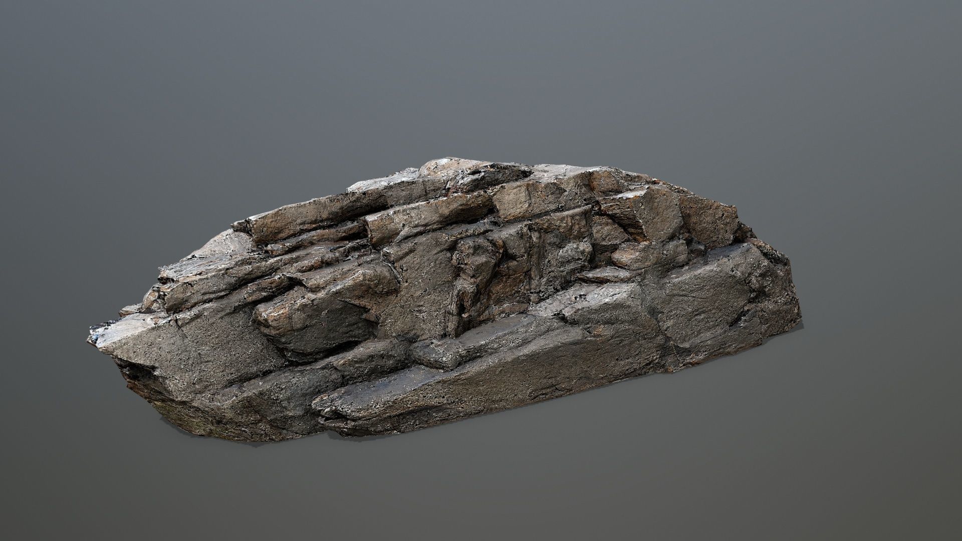 desert rocks Low-poly 3D model_11