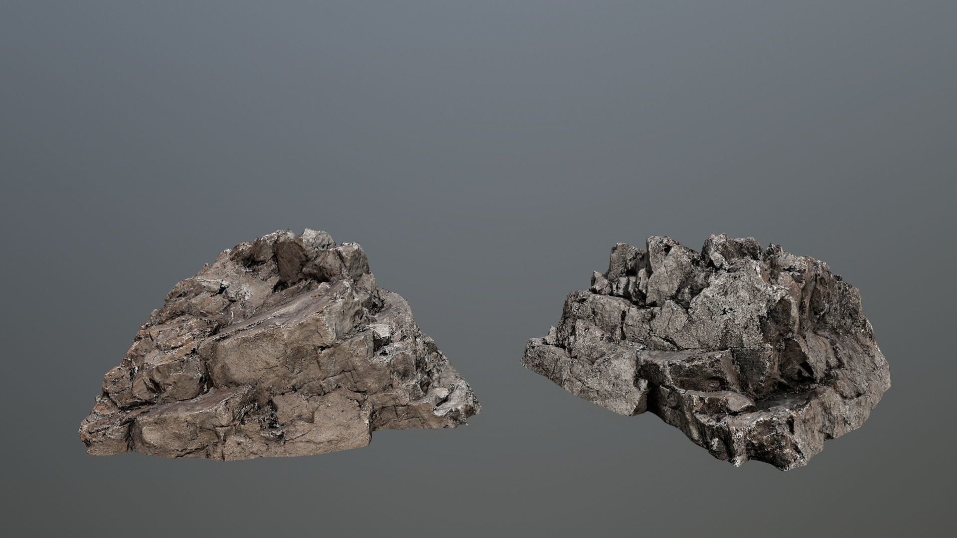 desert rocks Low-poly 3D model_7