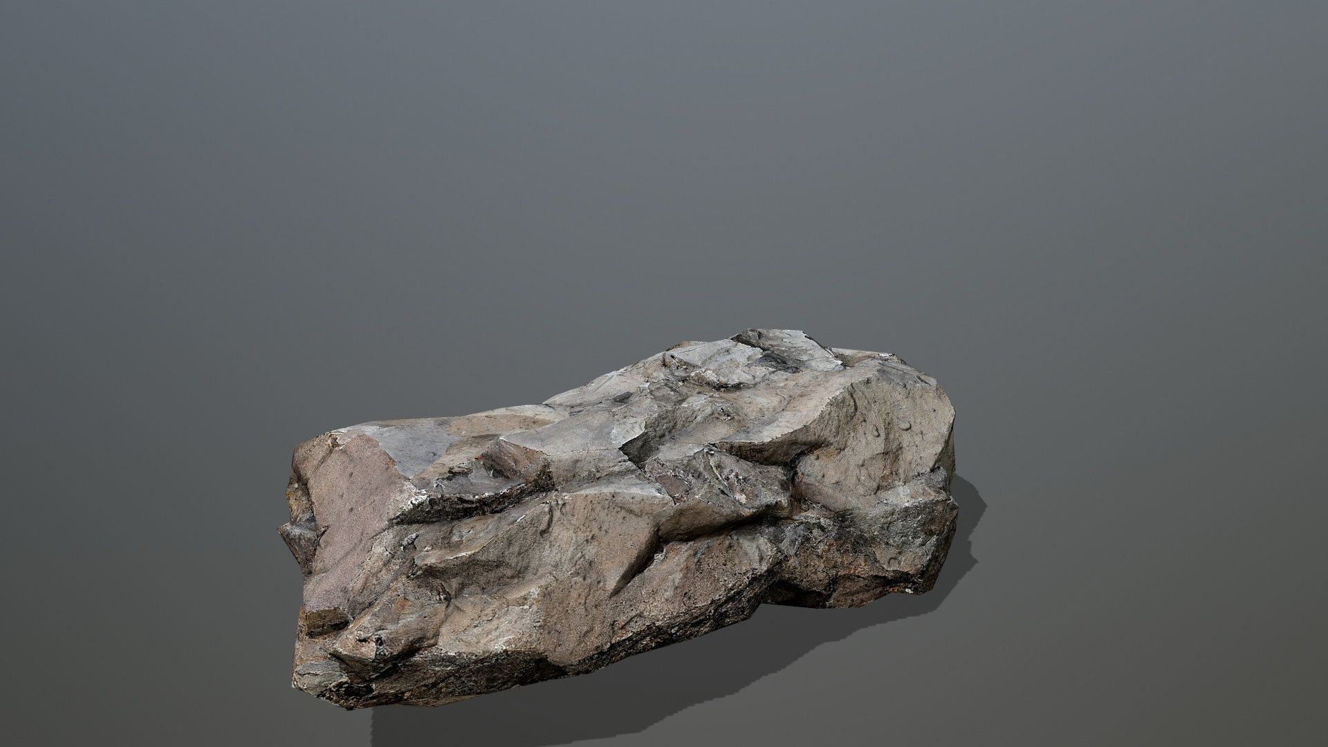 desert rocks Low-poly 3D model_19