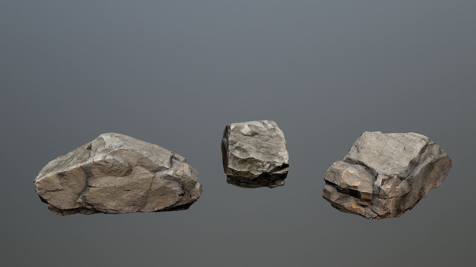 desert rocks Low-poly 3D model_10