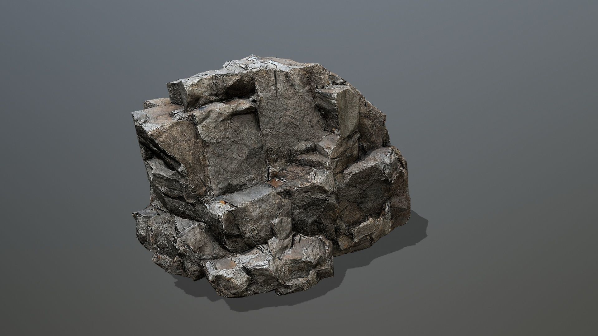 desert rocks Low-poly 3D model_13