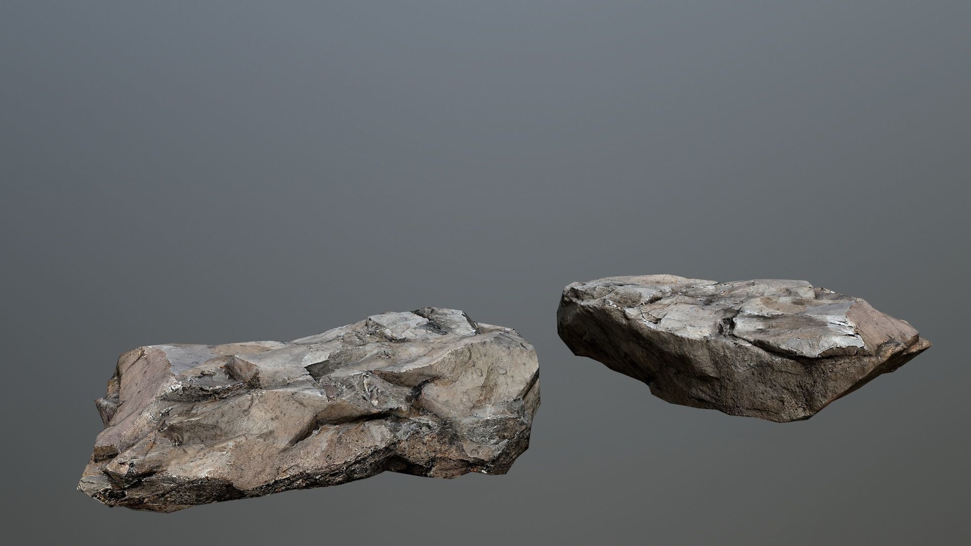 desert rocks Low-poly 3D model_9