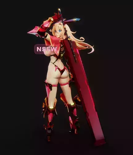 3 NSFW body parts for Mecha bunny 1 3D print model