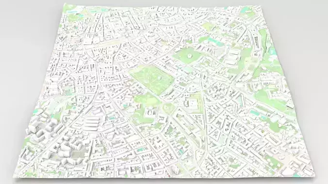 Cityscape Lviv Ukraine 3D model