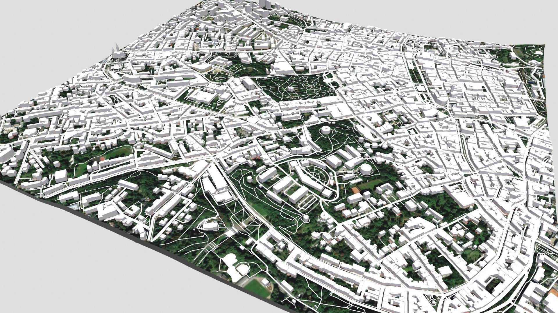 Cityscape Lviv Ukraine 3D model_3
