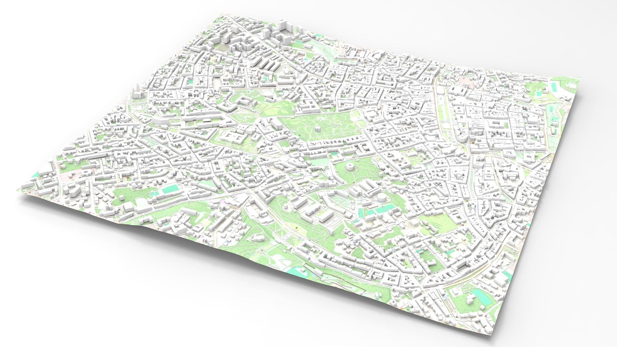 Cityscape Lviv Ukraine 3D model_8