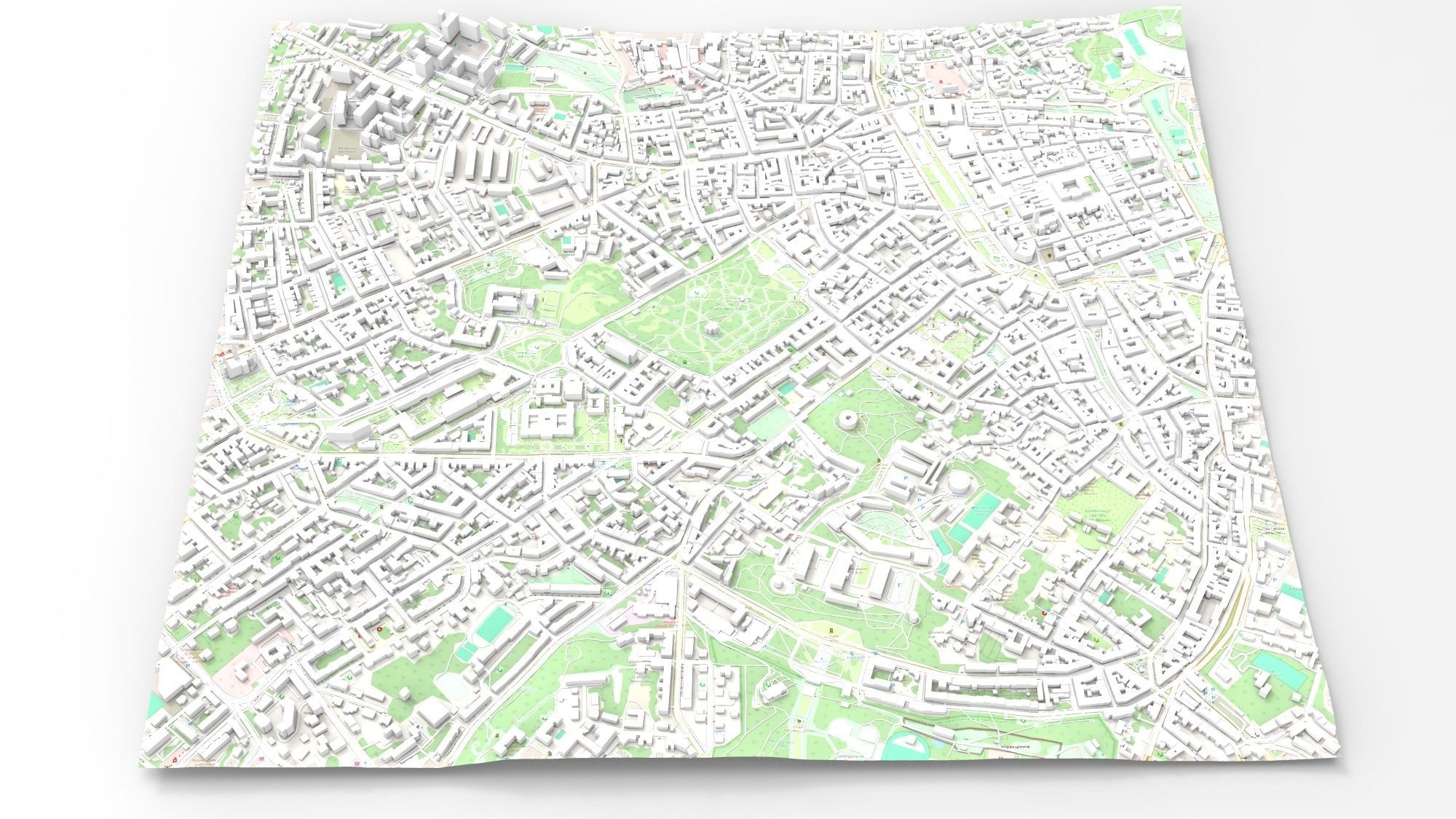 Cityscape Lviv Ukraine 3D model_4