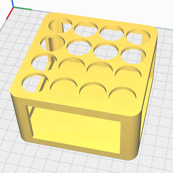 16 X 18650 Lithium Ion battery holder 3D print model