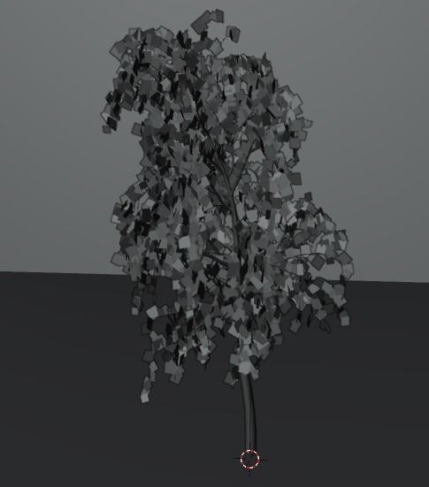Low-Poly 3D Model of a Birch Tree Low-poly 3D model_5